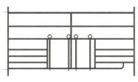 Modularna ograda z odprt. za jagenčke 0,92 × 1,83m