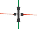 Komplet spojk za mreže - Litzclip (2+2+2kos)