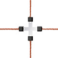 Spojka križna za pletenico Litzclip - do3mm (5kos)